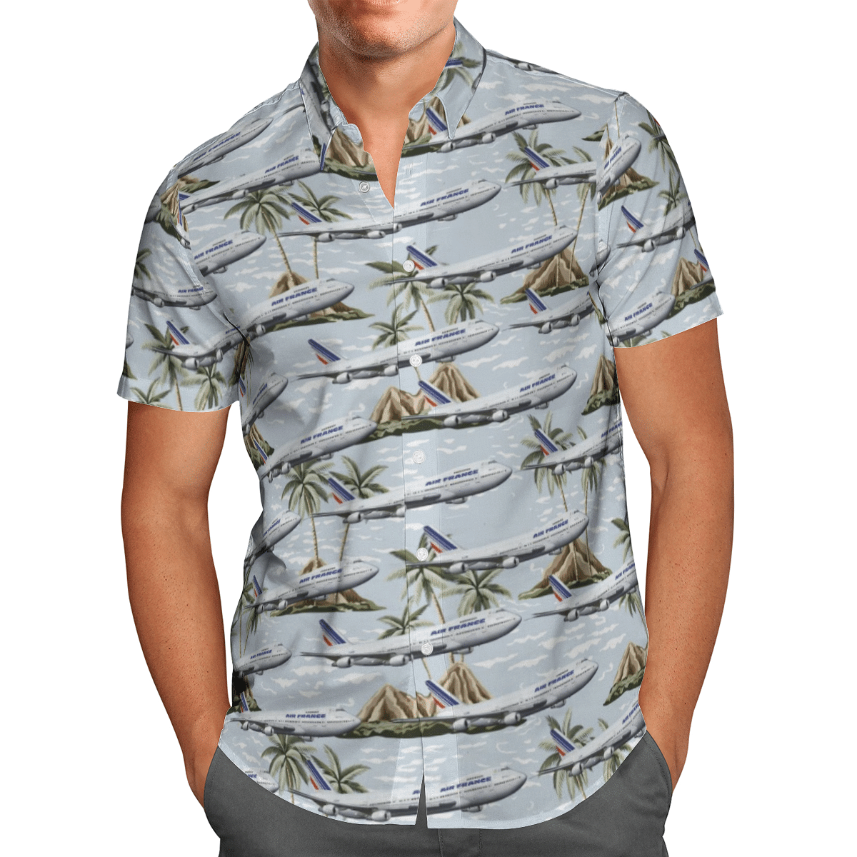 Air France Boeing 747-200 Short Sleeve Limited Hawaiian Shirt 2 Air France Boeing 747-200 Short Sleeve Limited Hawaiian Shirt word3