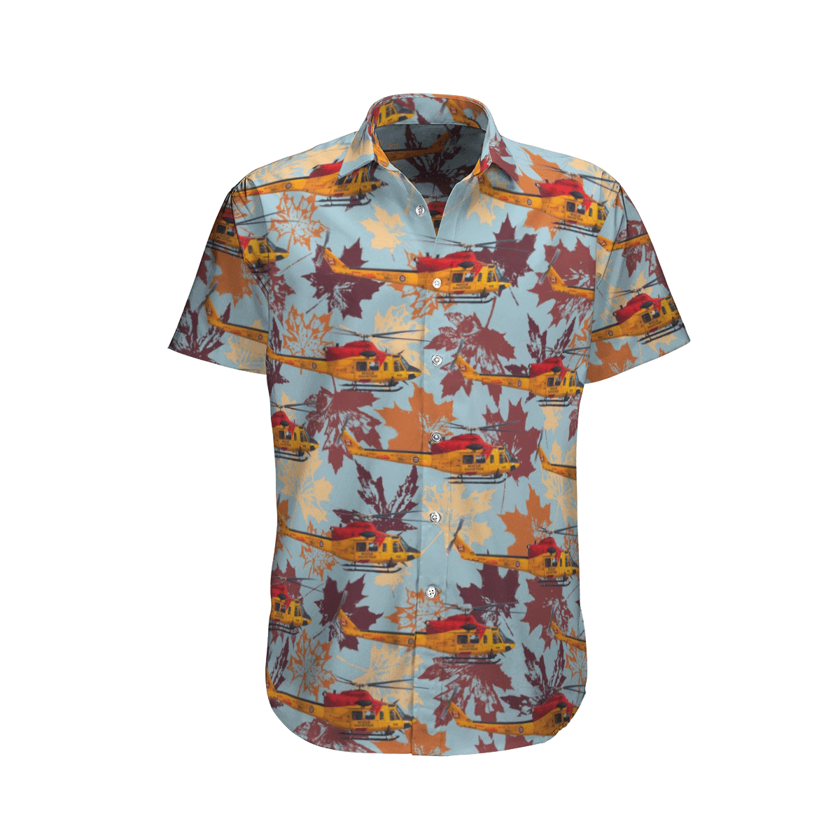 RCAF Bell CH-146 Griffon 412CF SAR Short Sleeve Limited Hawaiian Shirt