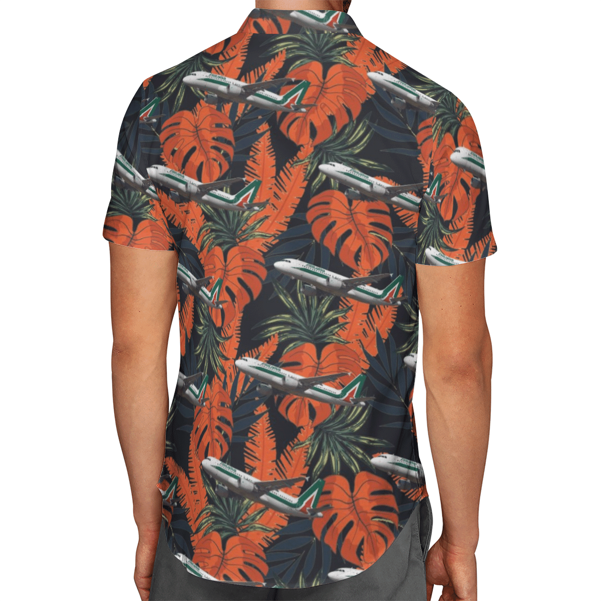 Alitalia Airbus A320-200 Short Sleeve Limited Hawaiian Shirt 3 Alitalia Airbus A320-200 Short Sleeve Limited Hawaiian Shirt word1