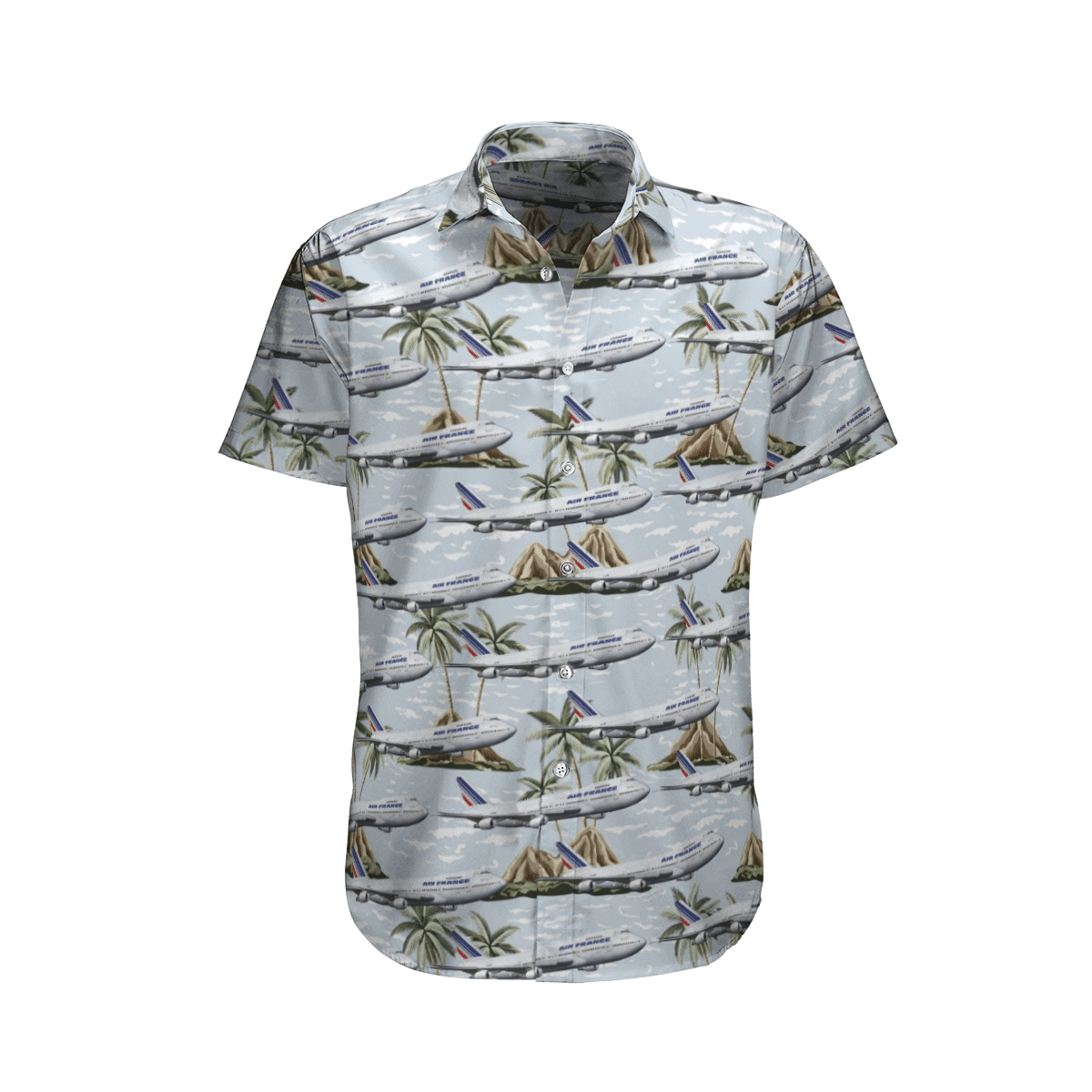 Air France Boeing 747-200 Short Sleeve Limited Hawaiian Shirt word2