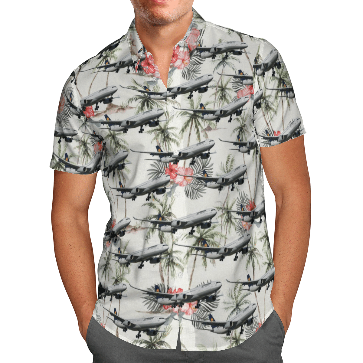 Lufthansa Airbus A330-300 Short Sleeve Limited Hawaiian Shirt 2 Lufthansa Airbus A330-300 Short Sleeve Limited Hawaiian Shirt word2
