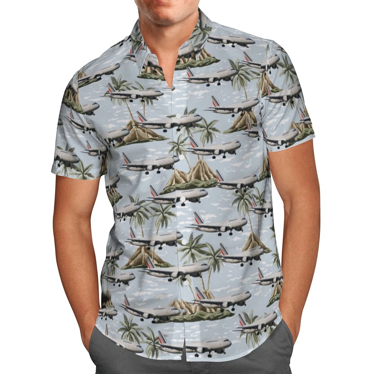 Air France Airbus A320 Short Sleeve Limited Hawaiian Shirt 2 Air France Airbus A320 Short Sleeve Limited Hawaiian Shirt word1