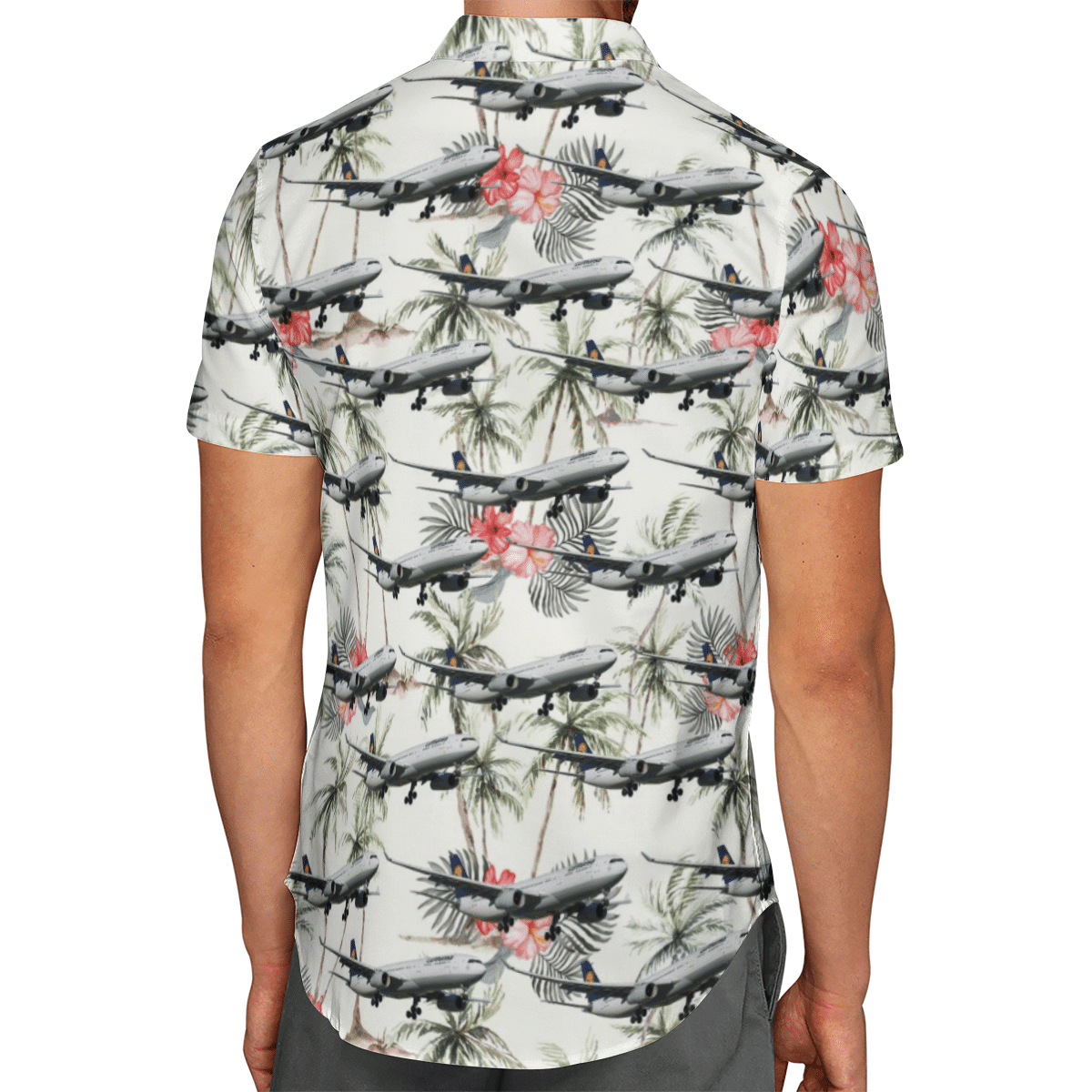 Lufthansa Airbus A330-300 Short Sleeve Limited Hawaiian Shirt 3 Lufthansa Airbus A330-300 Short Sleeve Limited Hawaiian Shirt word2
