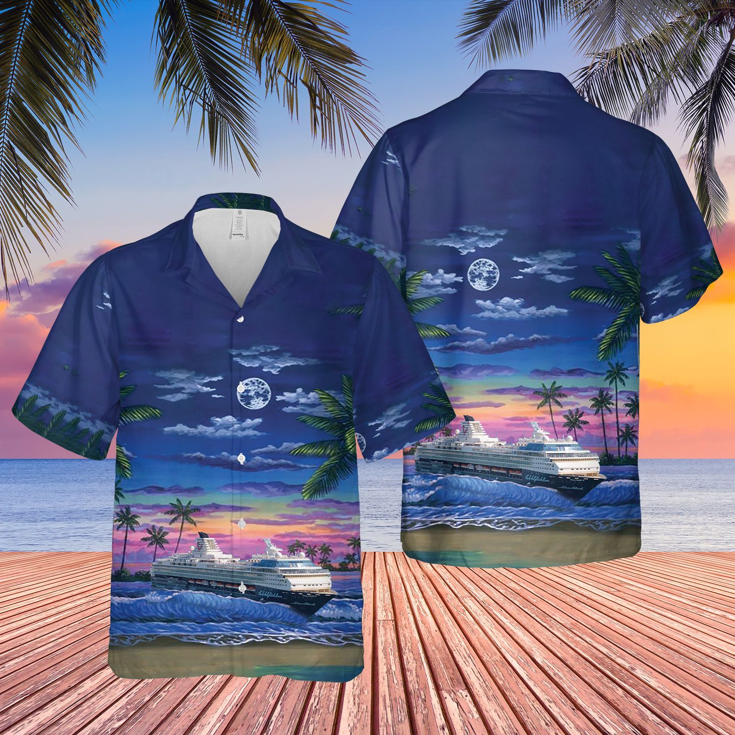 TUI Cruises Mein Schiff Herz Short Sleeve Limited Hawaiian Shirt