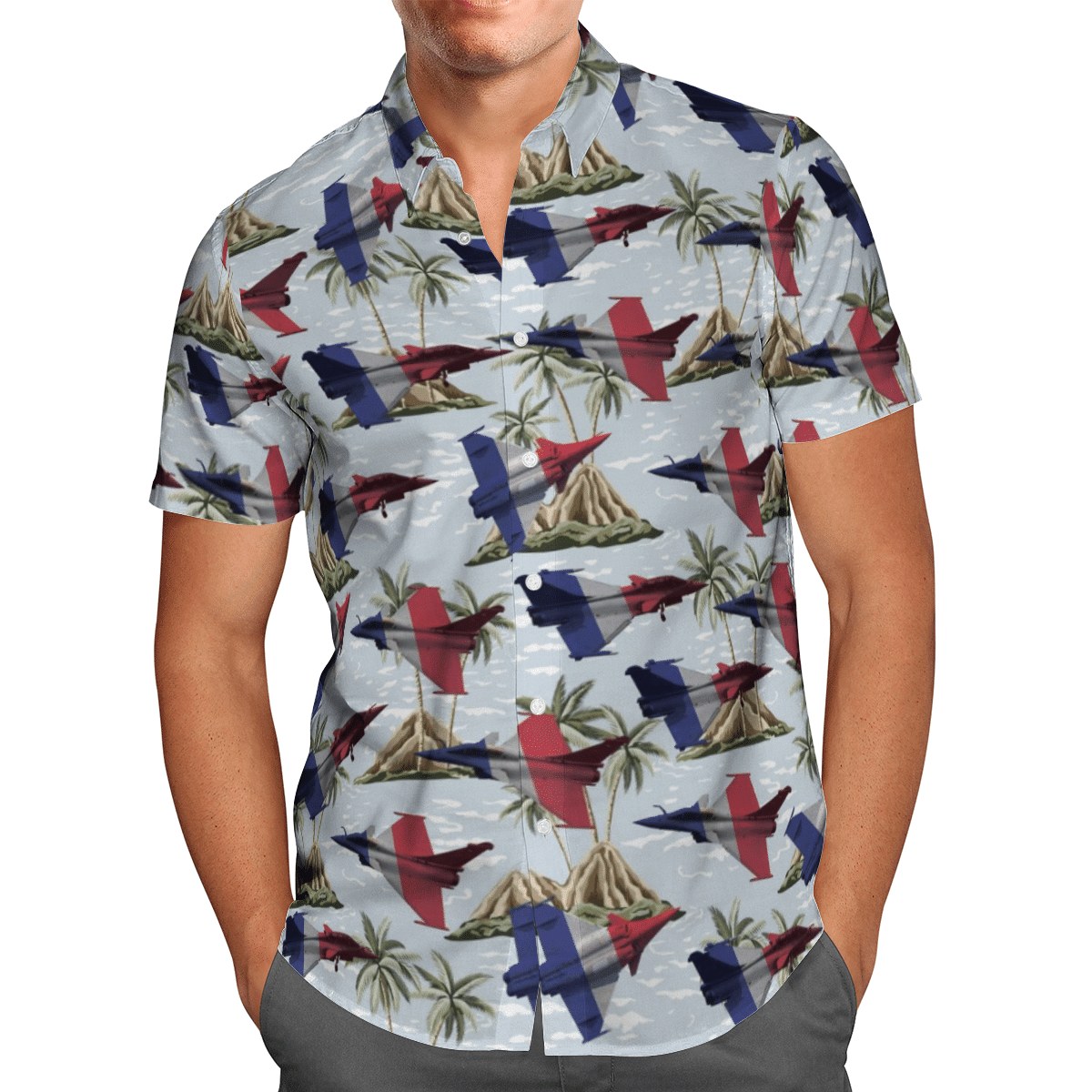 Rafale Solo Display French White Short Sleeve Limited Hawaiian Shirt 2 Rafale Solo Display French White Short Sleeve Limited Hawaiian Shirt word2