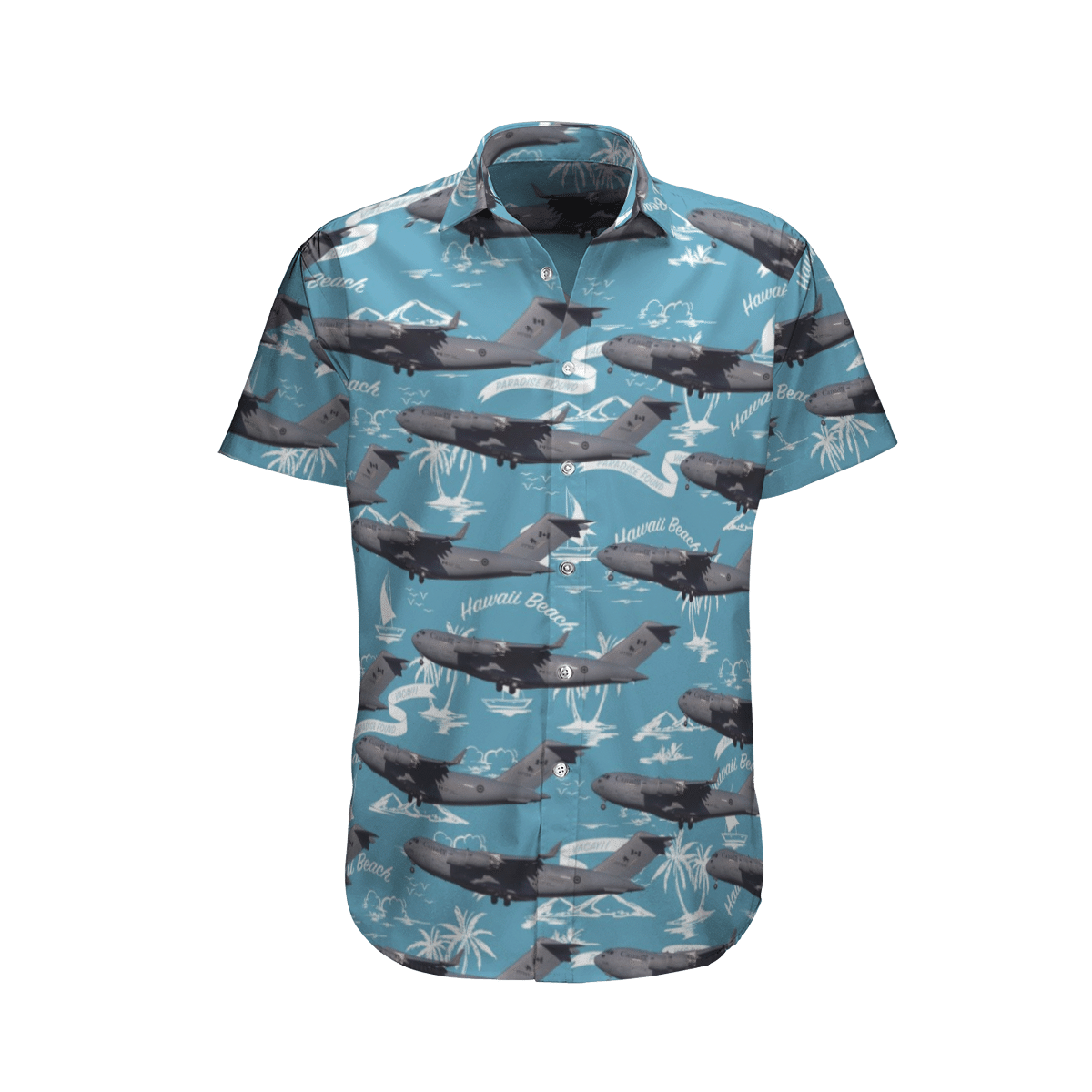 RCAF Boeing CC-177 Globemaster III C-17A Short Sleeve Limited Hawaiian Shirt word1