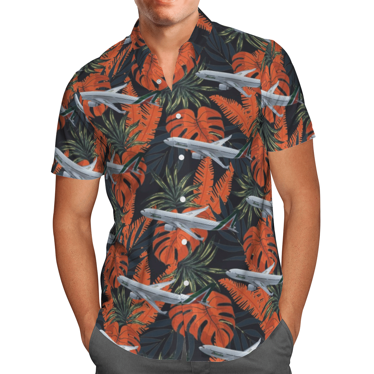 Alitalia Airbus A330-200 Short Sleeve Limited Hawaiian Shirt 2 Alitalia Airbus A330-200 Short Sleeve Limited Hawaiian Shirt word2