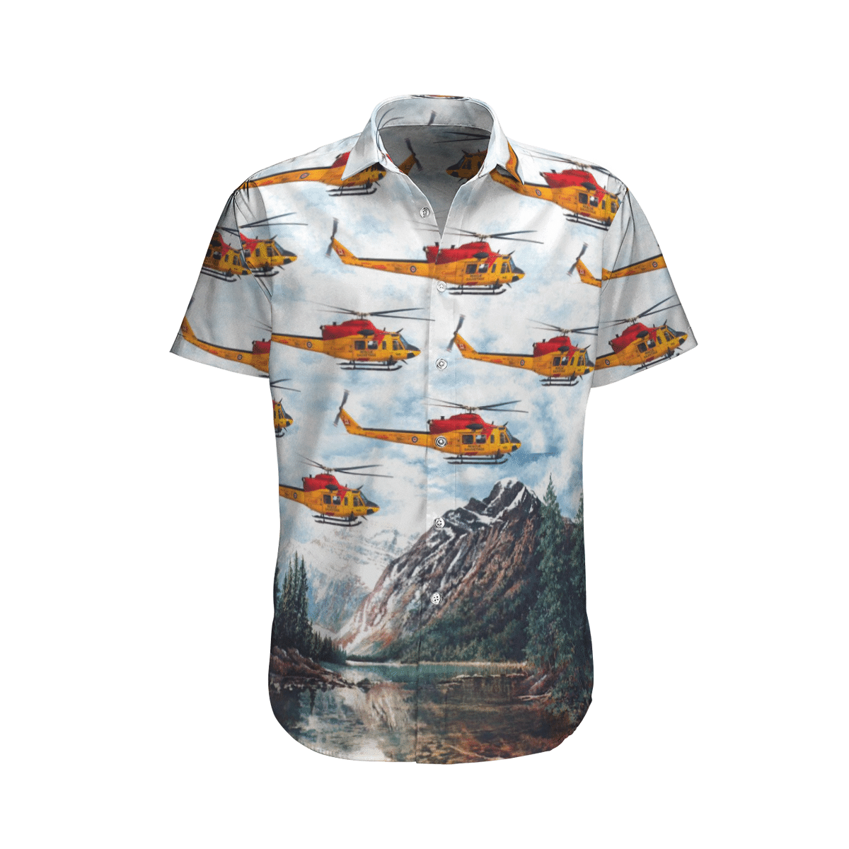 RCAF Bell CH-146 Griffon 412CF SAR White Short Sleeve Limited Hawaiian Shirt 1 RCAF Bell CH-146 Griffon 412CF SAR White Short Sleeve Limited Hawaiian Shirt word1
