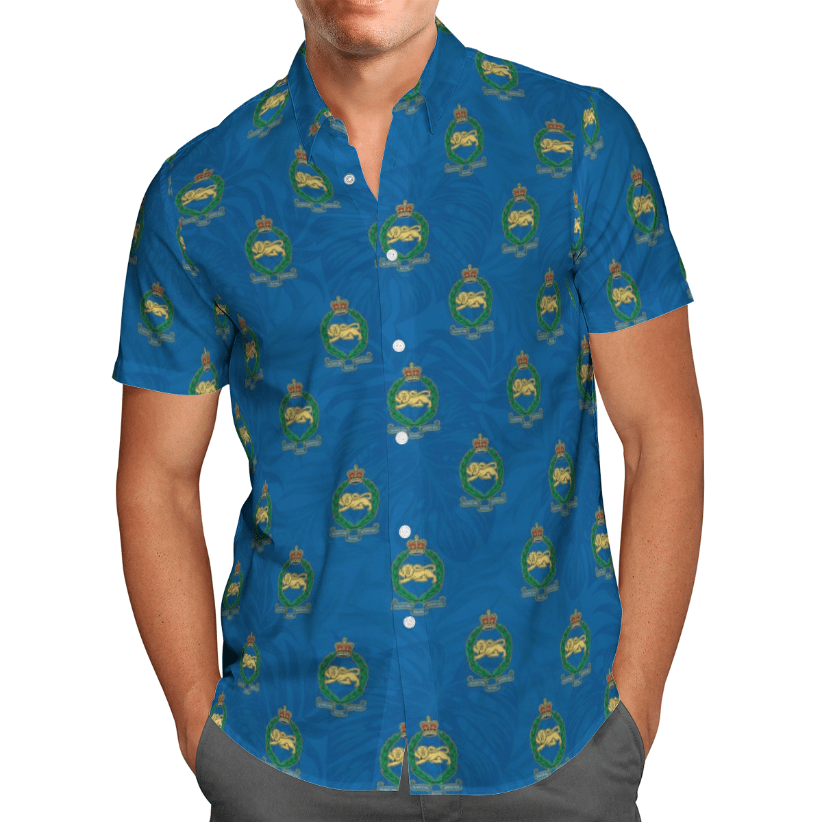 King's Own Royal Border Regiment Short Sleeve Limited Hawaiian Shirt 2 King's Own Royal Border Regiment Short Sleeve Limited Hawaiian Shirt word1
