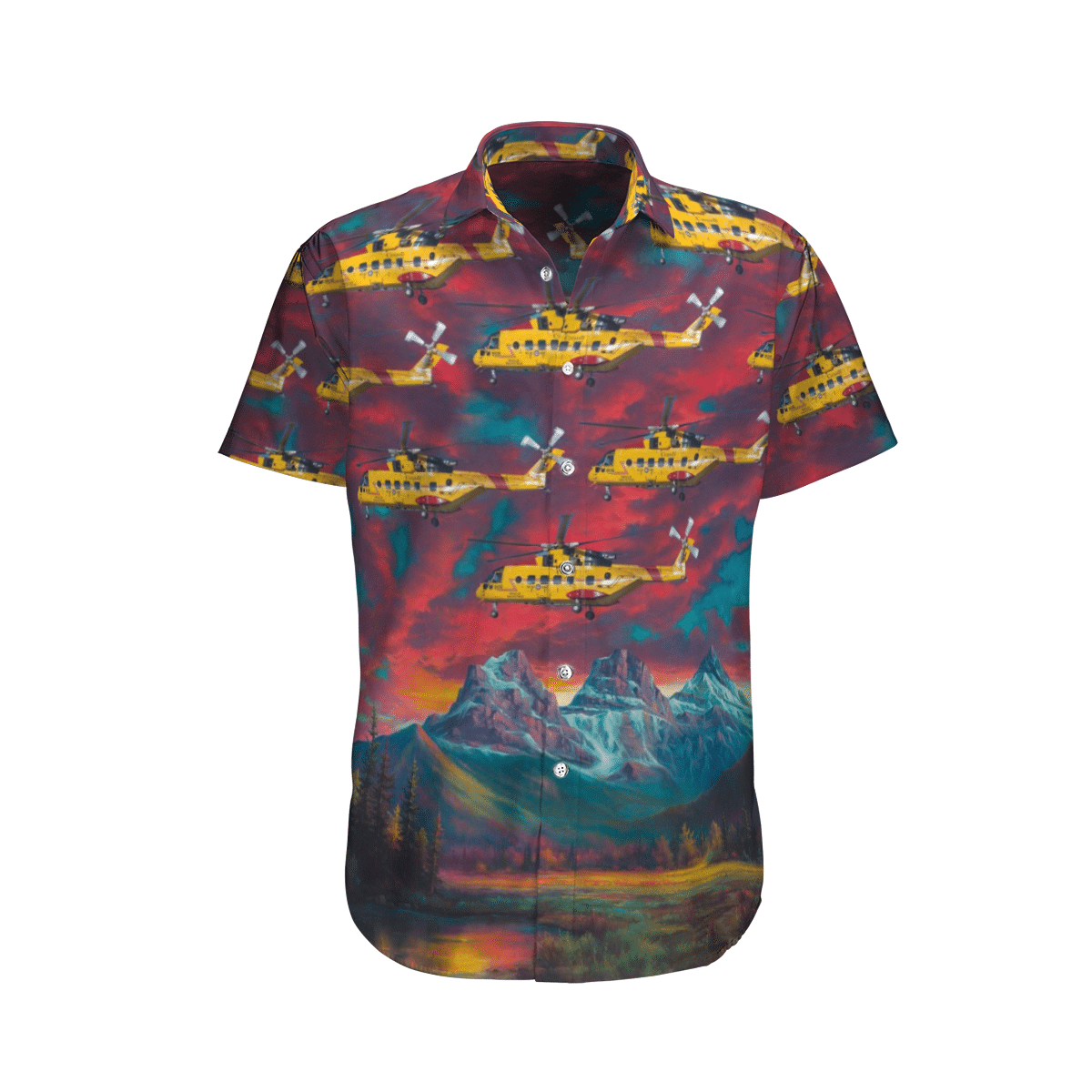 RCAF EHI CH-149 Cormorant EH-101 Mk511 SAR Short Sleeve Limited Hawaiian Shirt 6 RCAF EHI CH-149 Cormorant EH-101 Mk511 SAR Short Sleeve Limited Hawaiian Shirt word1