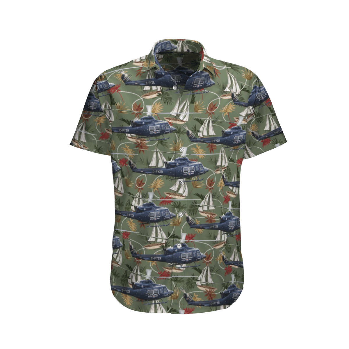RCAF Bell 412CF Short Sleeve Limited Hawaiian Shirt