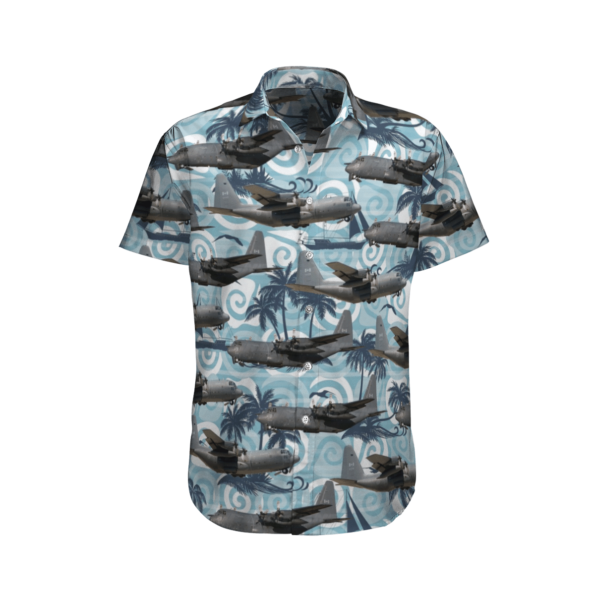 RCAF Lockheed CC-130H Hercules C-130H-L-382 Short Sleeve Limited Hawaiian Shirt word3