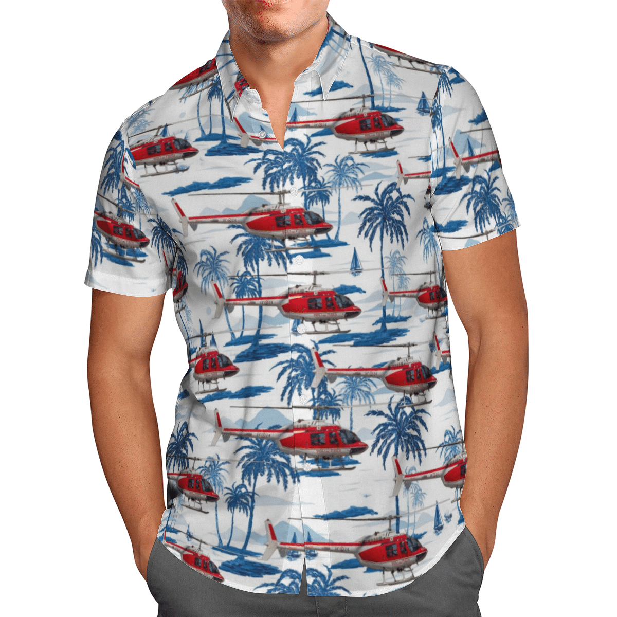 Vigili Del Fuoco Agusta-Bell AB 206 Short Sleeve Limited Hawaiian Shirt 2 Vigili Del Fuoco Agusta-Bell AB 206 Short Sleeve Limited Hawaiian Shirt word3