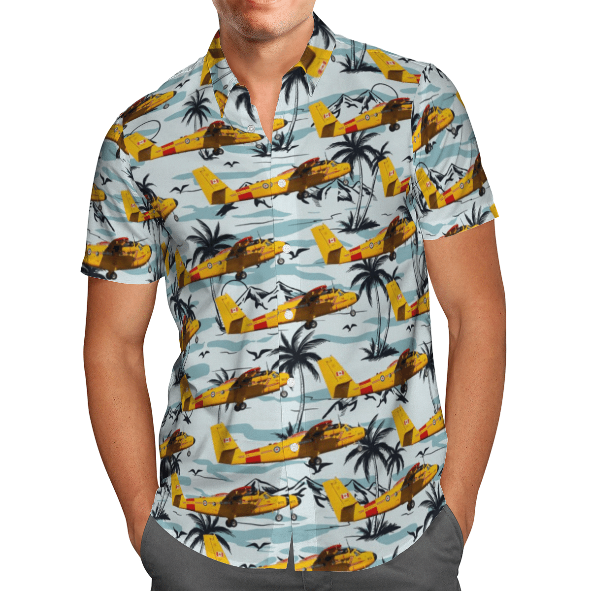 RCAF De Havilland Canada CC-138 Twin Otter Short Sleeve Limited Hawaiian Shirt 2 RCAF De Havilland Canada CC-138 Twin Otter Short Sleeve Limited Hawaiian Shirt word2