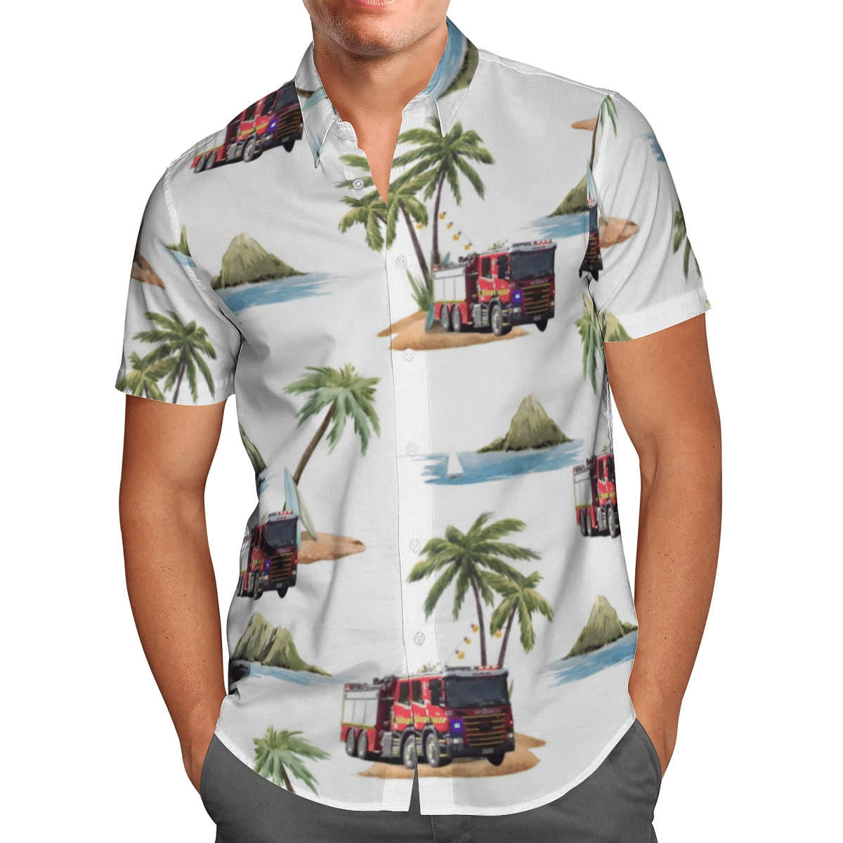 Fire Rescue Victoria FRV Trucks Short Sleeve Limited Hawaiian Shirt 2 Fire Rescue Victoria FRV Trucks Short Sleeve Limited Hawaiian Shirt word1