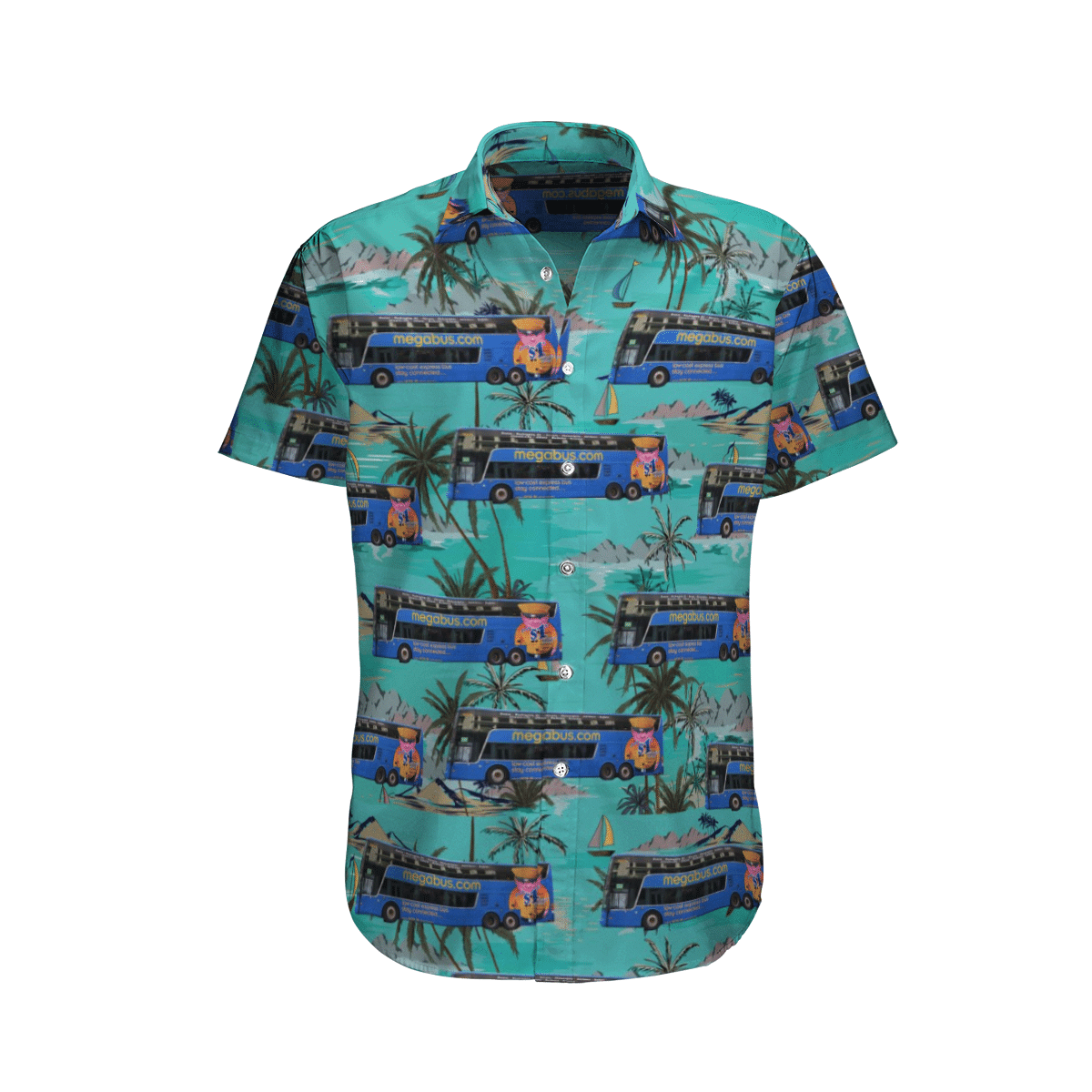 Megabus Canada Short Sleeve Limited Hawaiian Shirt 1 Megabus Canada Short Sleeve Limited Hawaiian Shirt word2