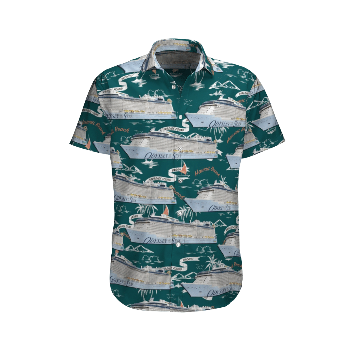 RCI Royal Caribbean Odyssey of the Seas Short Sleeve Limited Hawaiian Shirt 6 RCI Royal Caribbean Odyssey of the Seas Short Sleeve Limited Hawaiian Shirt word1