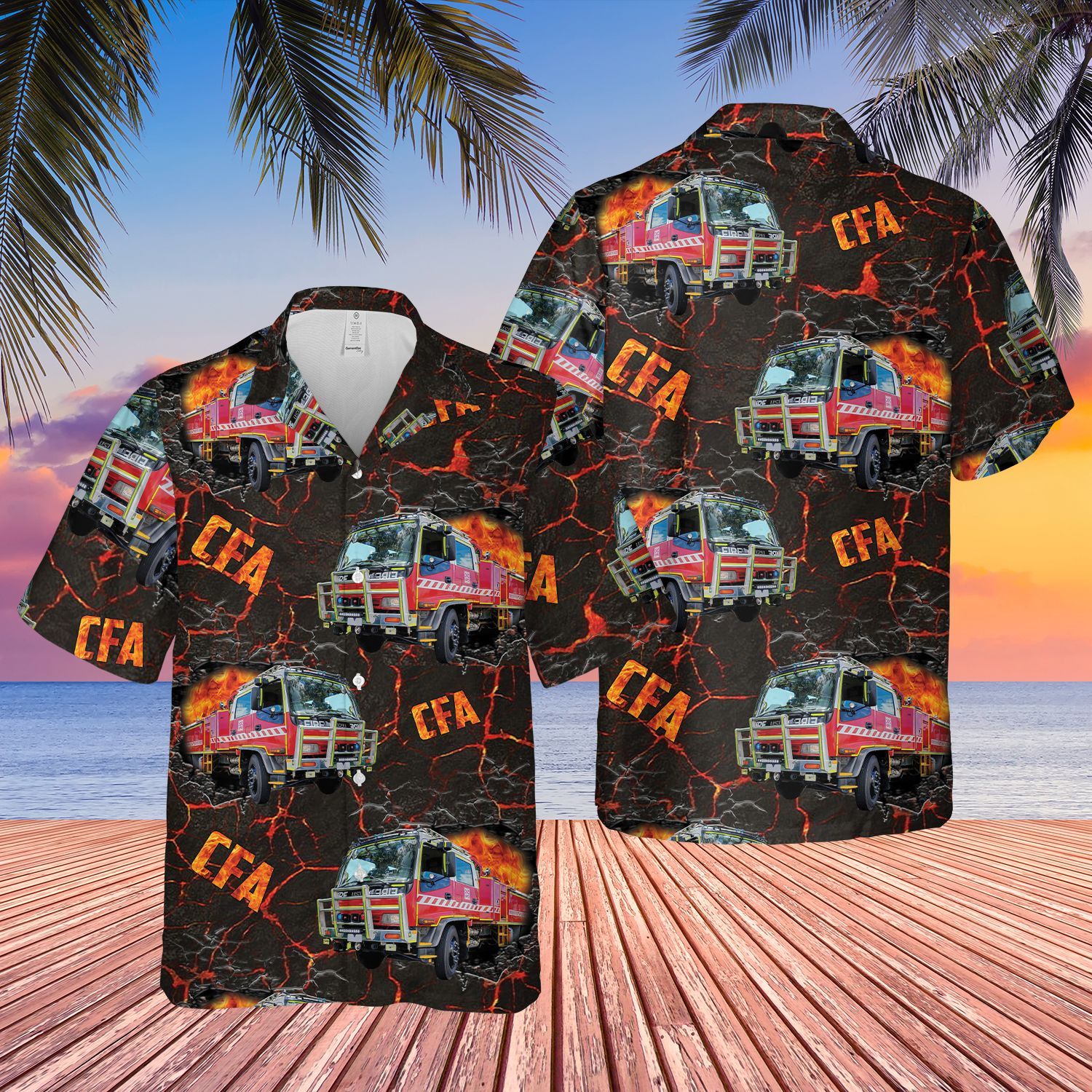 Victoria Fire Service Trucks Short Sleeve Limited Hawaiian Shirt 7 Victoria Fire Service Trucks Short Sleeve Limited Hawaiian Shirt word1