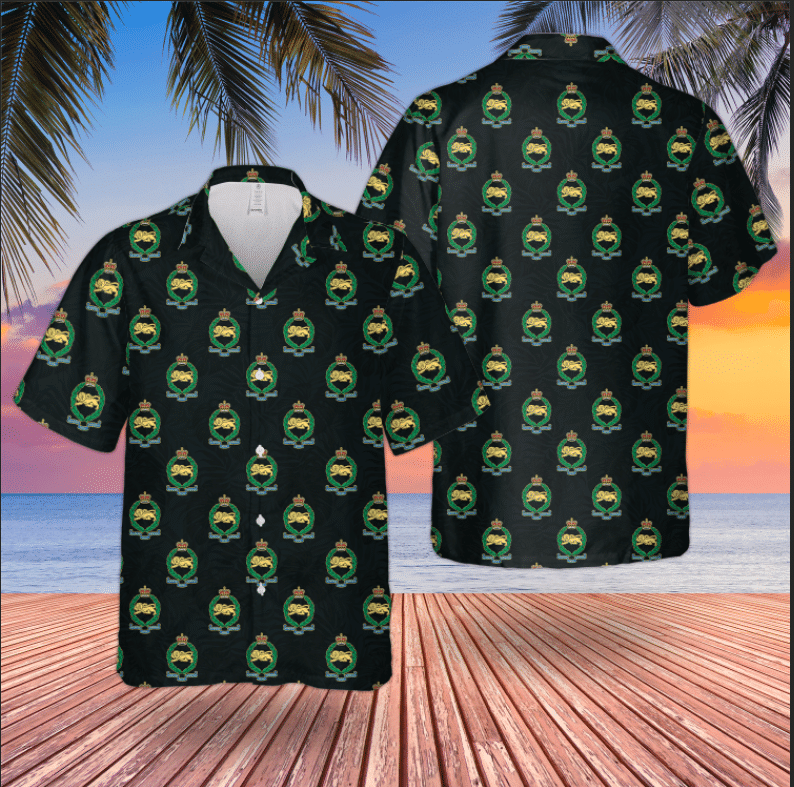 British Army King's Own Royal Border Regiment Short Sleeve Limited Hawaiian Shirt 6 British Army King's Own Royal Border Regiment Short Sleeve Limited Hawaiian Shirt word1