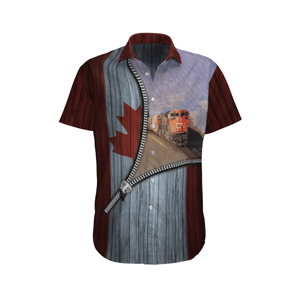 Canadian Train Driver Short Sleeve Limited Hawaiian Shirt 4 Canadian Train Driver Short Sleeve Limited Hawaiian Shirt word1
