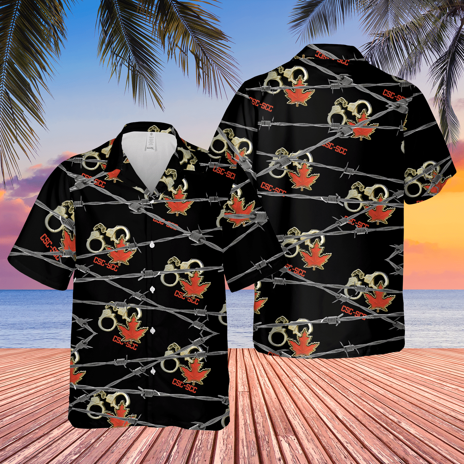 Canadian Prison Officer Corrections Short Sleeve Limited Hawaiian Shirt 8 Canadian Prison Officer Corrections Short Sleeve Limited Hawaiian Shirt word1