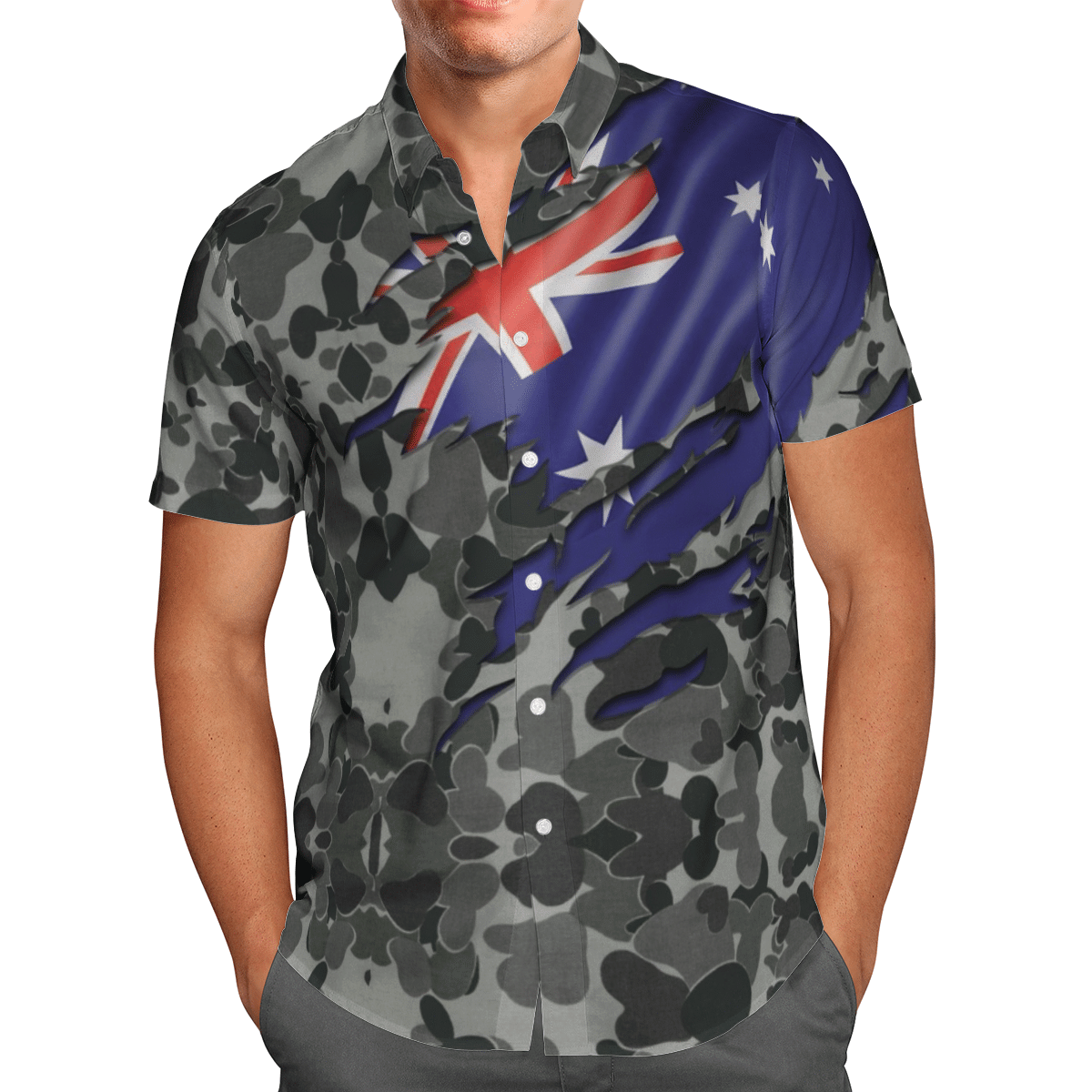 Australian Navy Flag Short Sleeve Limited Hawaiian Shirt 1 Australian Navy Flag Short Sleeve Limited Hawaiian Shirt word1