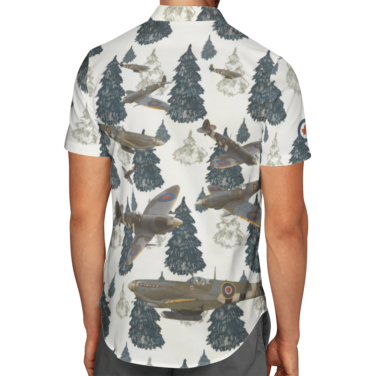 Personalized Canadian Supermarine Spitfire Short Sleeve Limited Hawaiian Shirt 2 Personalized Canadian Supermarine Spitfire Short Sleeve Limited Hawaiian Shirt word3