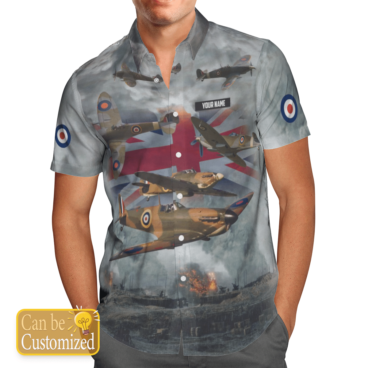 Personalized Bristish UK Supermarine Spitfire Short Sleeve Limited Hawaiian Shirt 5 Personalized Bristish UK Supermarine Spitfire Short Sleeve Limited Hawaiian Shirt word3