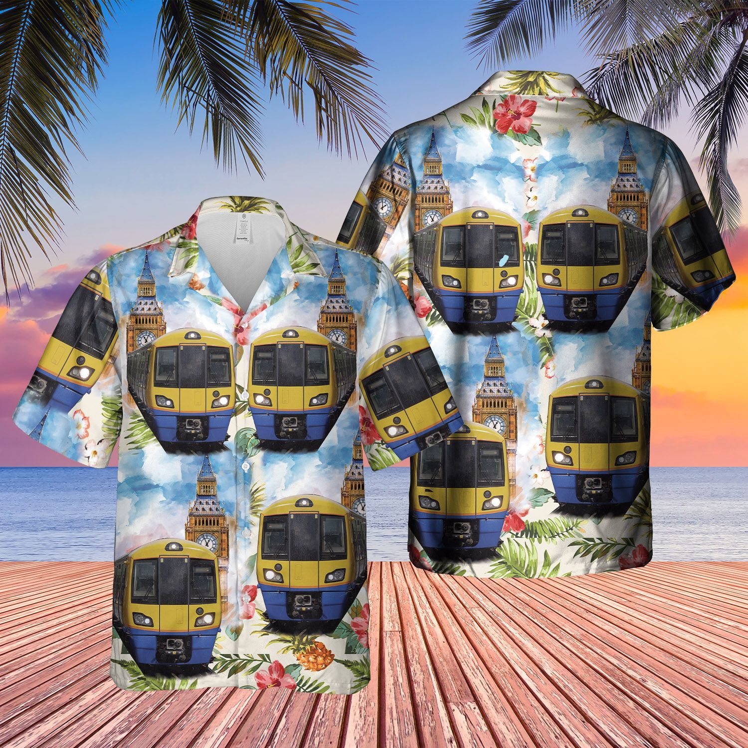 UK Train Driver Short Sleeve Limited Hawaiian Shirt