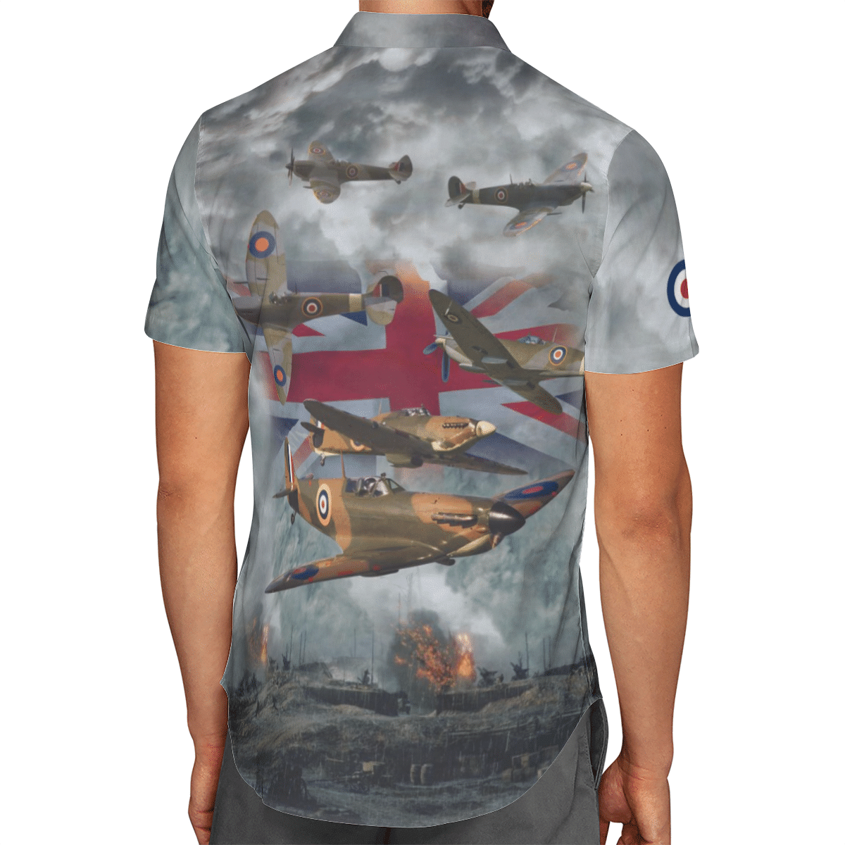 Personalized Bristish UK Supermarine Spitfire Short Sleeve Limited Hawaiian Shirt 2 Personalized Bristish UK Supermarine Spitfire Short Sleeve Limited Hawaiian Shirt word2