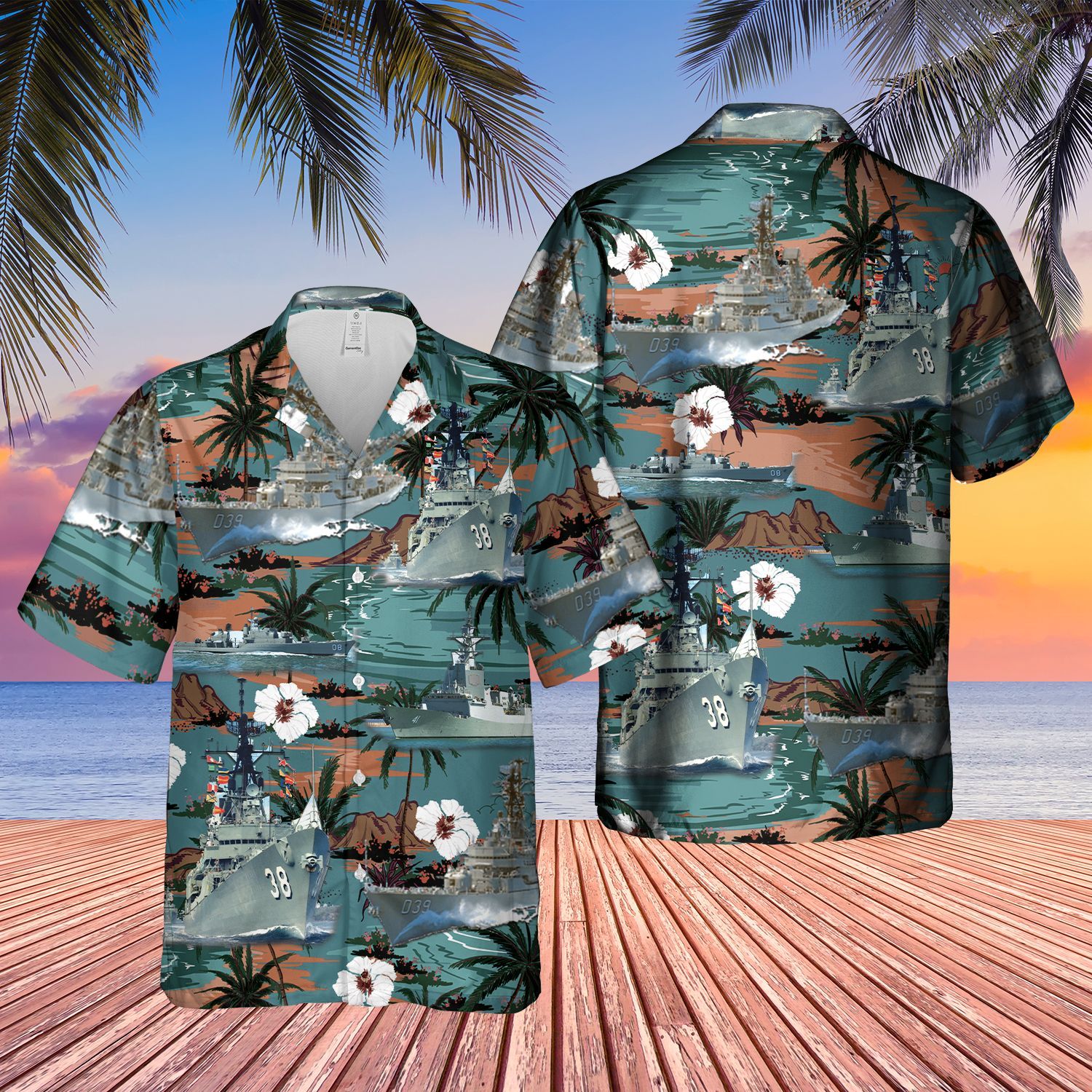 Vietnam Era HMA Ships Short Sleeve Limited Hawaiian Shirt word2