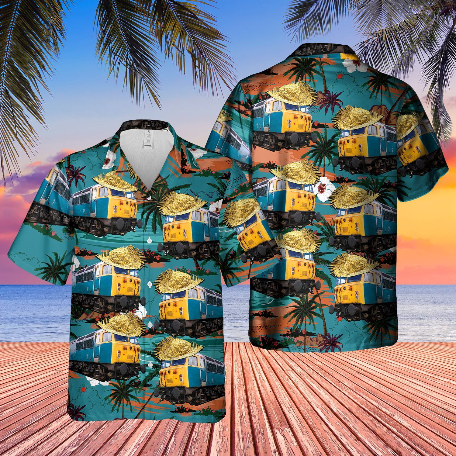 British Rails Class 56 Locomotive Train Short Sleeve Limited Hawaiian Shirt 2 British Rails Class 56 Locomotive Train Short Sleeve Limited Hawaiian Shirt word1