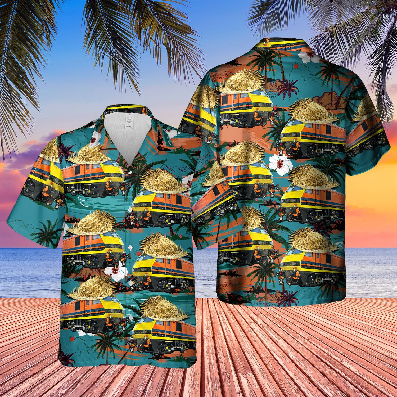 Freightliner Class 90 Locomotive Train Short Sleeve Limited Hawaiian Shirt 3 Freightliner Class 90 Locomotive Train Short Sleeve Limited Hawaiian Shirt word3