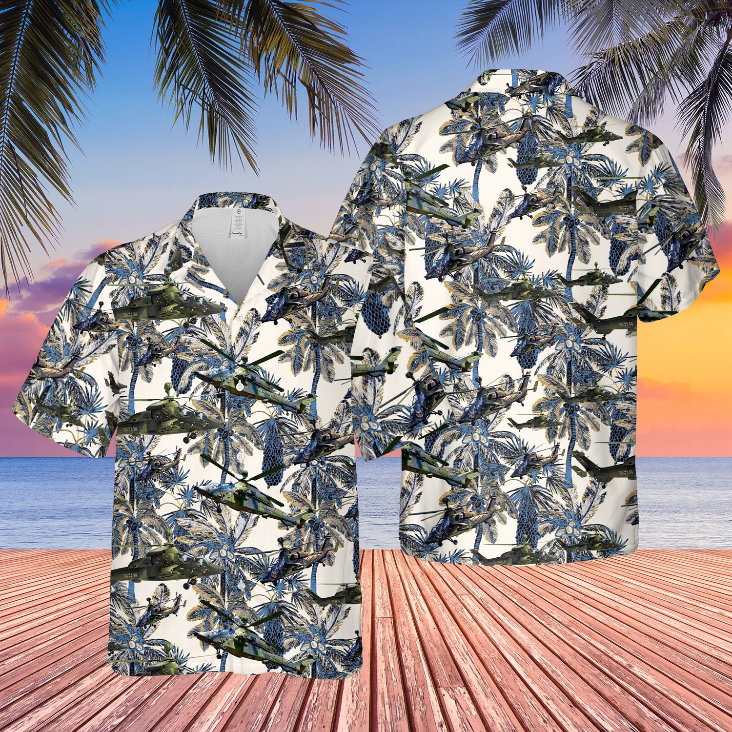 German Army Eurocopter Tiger Short Sleeve Limited Hawaiian Shirt 3 German Army Eurocopter Tiger Short Sleeve Limited Hawaiian Shirt word1