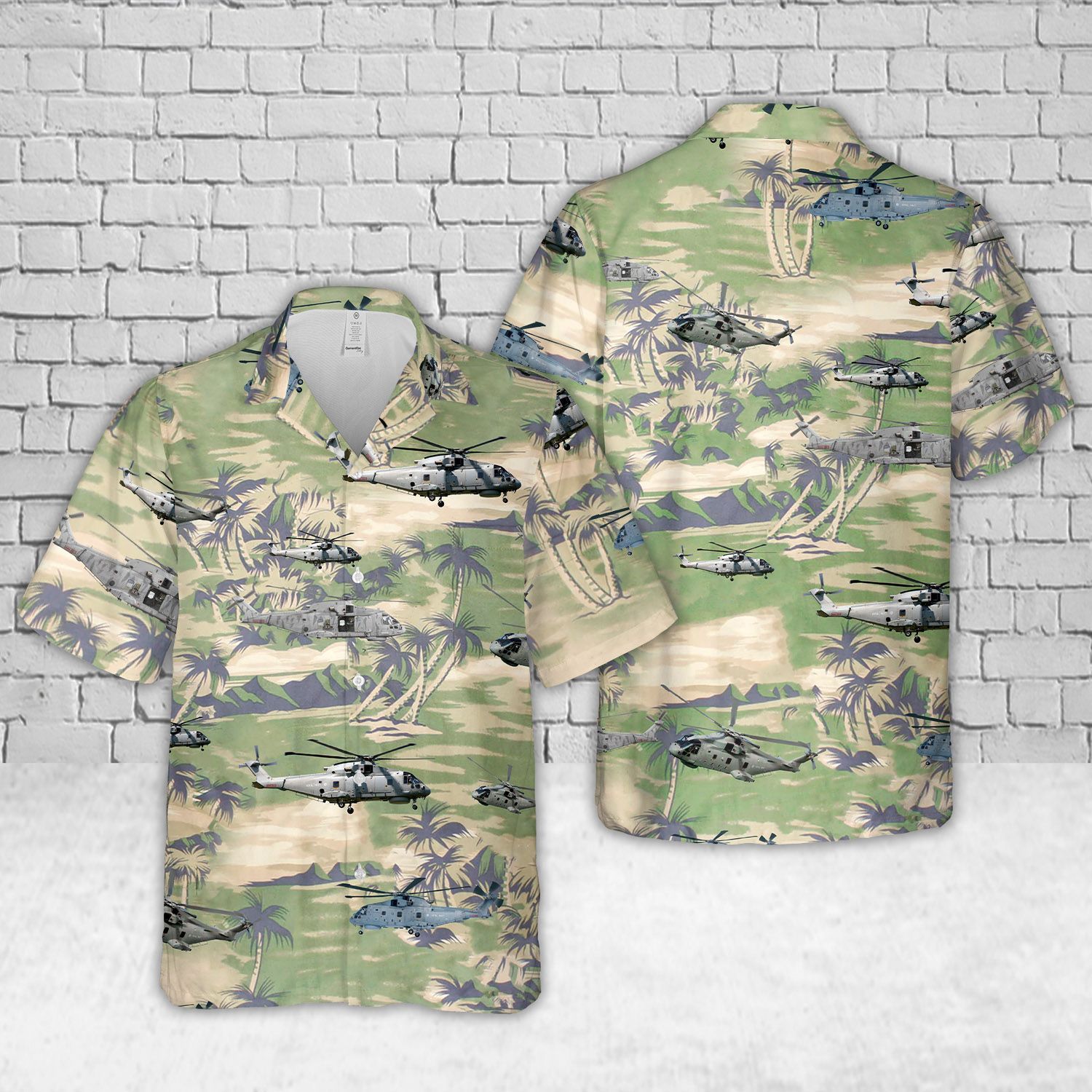 Royal Navy MERLIN MK2 Short Sleeve Limited Hawaiian Shirt, Short 2 Royal Navy MERLIN MK2 Short Sleeve Limited Hawaiian Shirt, Short word3