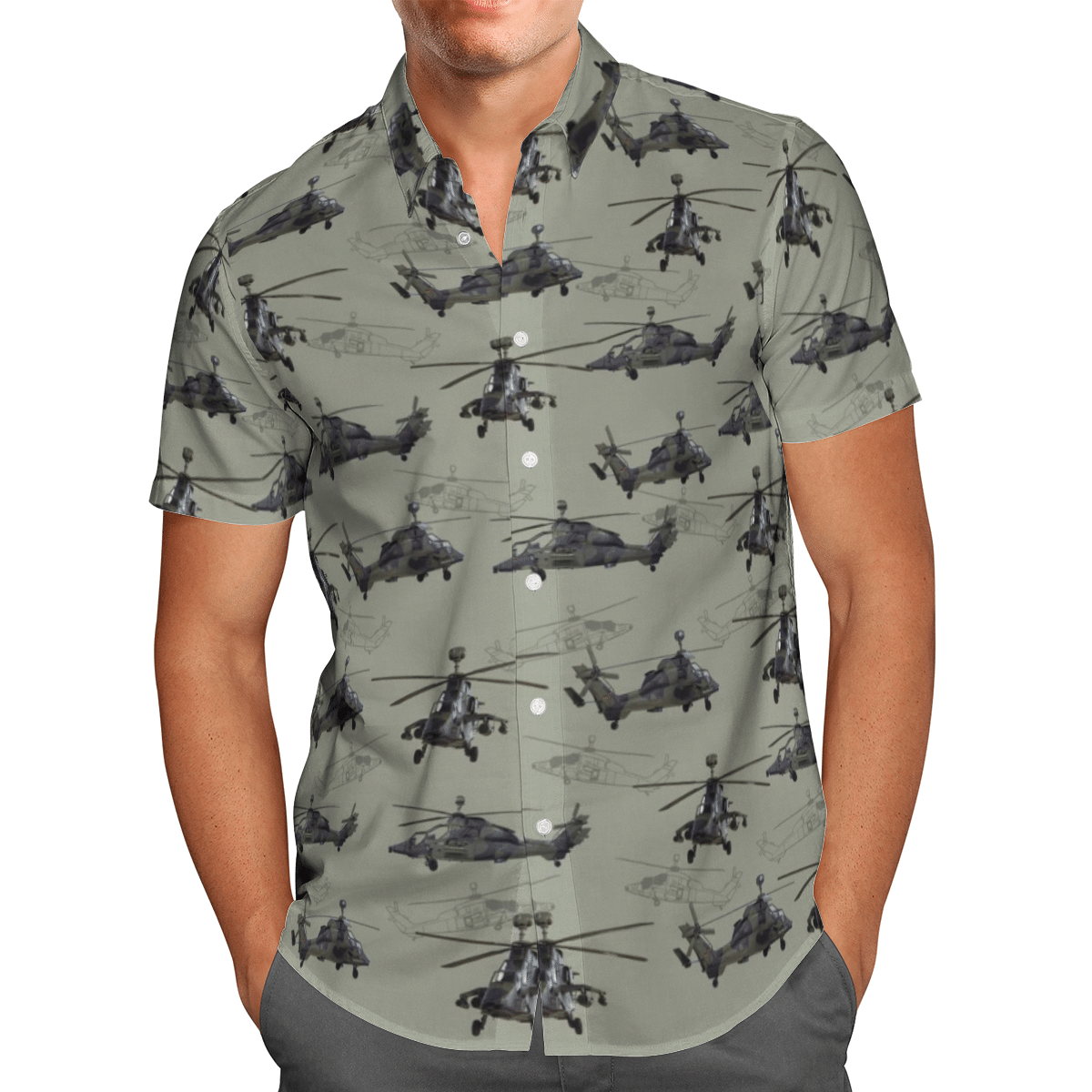 Eurocopter Tiger Germany Short Sleeve Limited Hawaiian Shirt, Short 1 Eurocopter Tiger Germany Short Sleeve Limited Hawaiian Shirt, Short word3