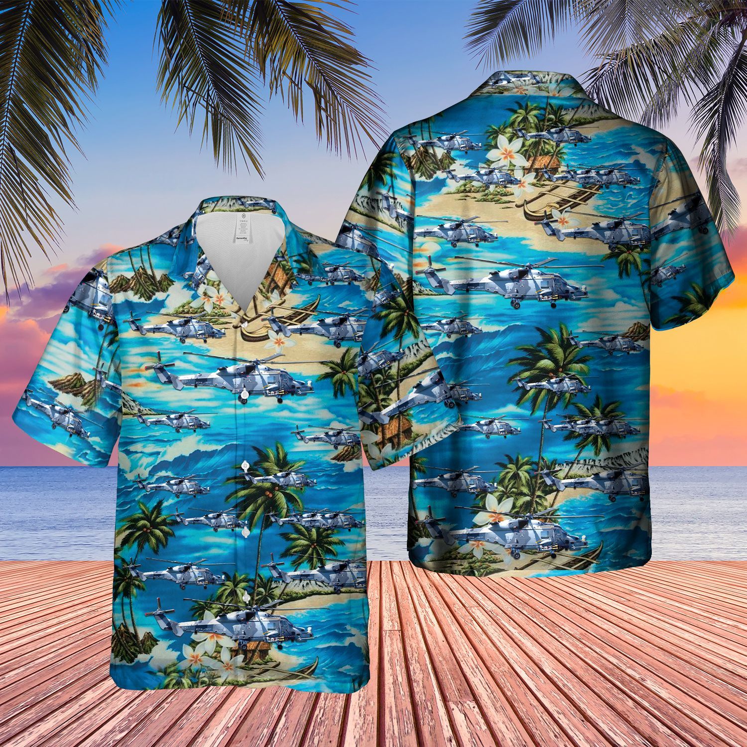 Royal Navy AgustaWestland AW159 Wildcat HMA2 AH1 Rotary Wing Short Sleeve Limited Hawaiian Shirt, Short 15 Royal Navy AgustaWestland AW159 Wildcat HMA2 AH1 Rotary Wing Short Sleeve Limited Hawaiian Shirt, Short word3