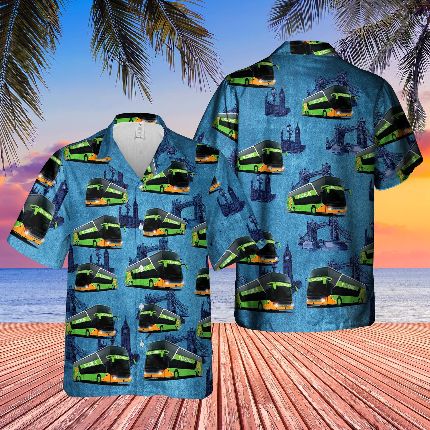 UK Coach Flixbus Short Sleeve Limited Hawaiian Shirt, Short 14 UK Coach Flixbus Short Sleeve Limited Hawaiian Shirt, Short word3