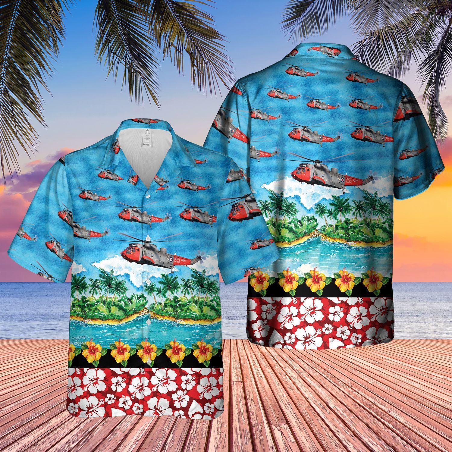 NEW Royal Navy Westland Sea King HAS.5 Hawaii Shirt 3 1645016079aa8cb35bb5