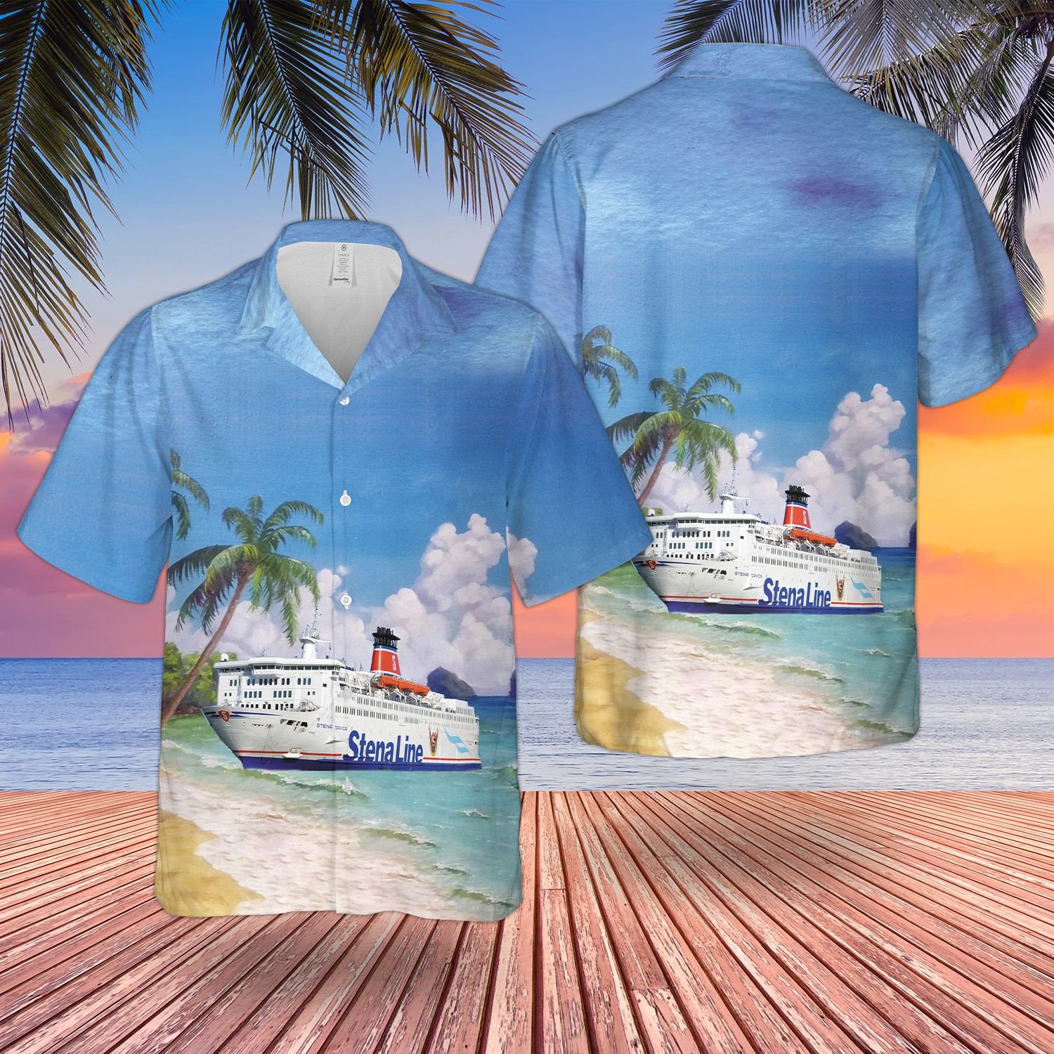 Stena Line Stena Danica Hawaiian Shirt word1