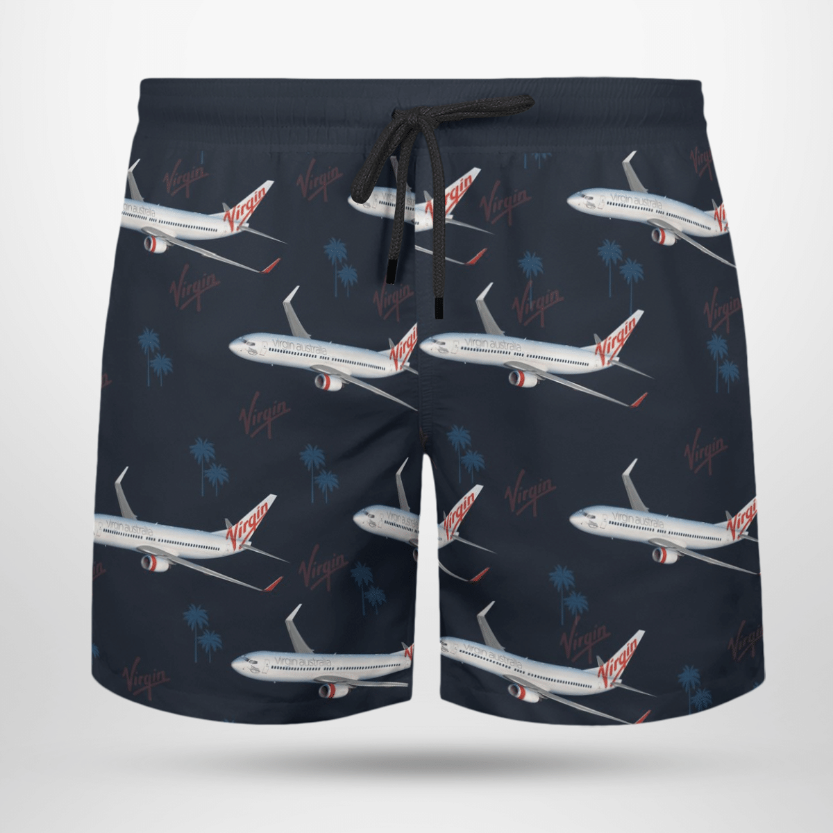 Virgin Australia Airlines Orange Hawaiian Shirt, Short 9 Virgin Australia Airlines Orange Hawaiian Shirt, Short word1