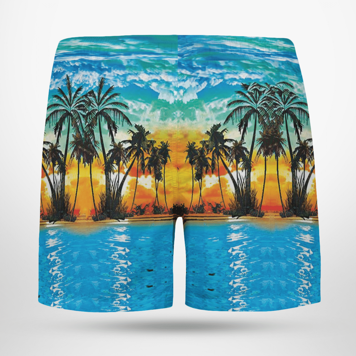 Summer Beach Blue Hawaiian Shirt, Short 5 Summer Beach Blue Hawaiian Shirt, Short word3