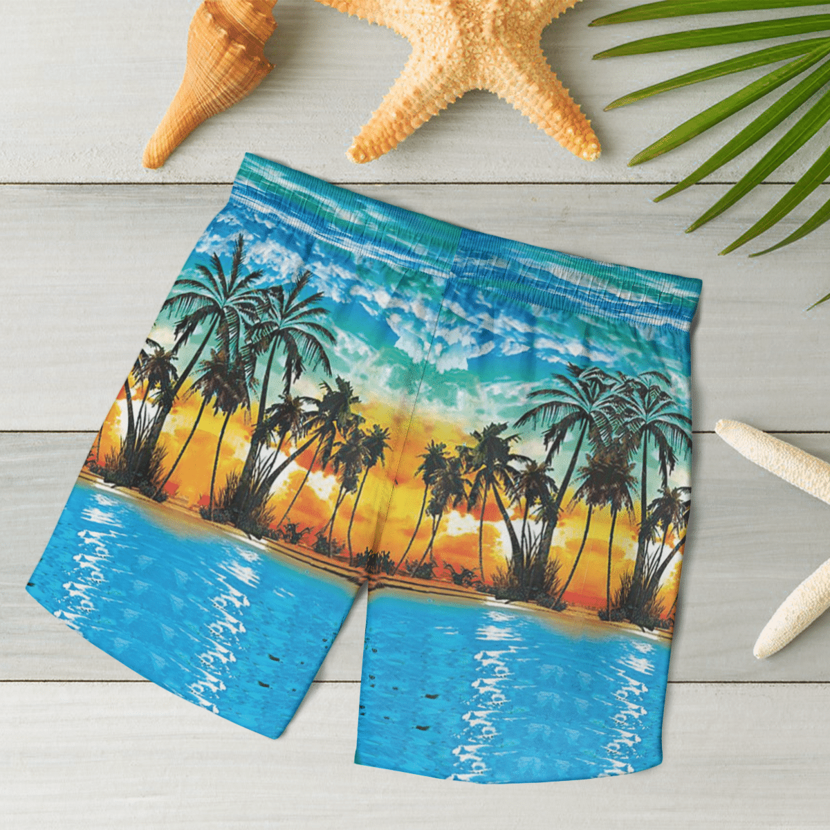 Summer Beach Blue Hawaiian Shirt, Short 8 Summer Beach Blue Hawaiian Shirt, Short word3