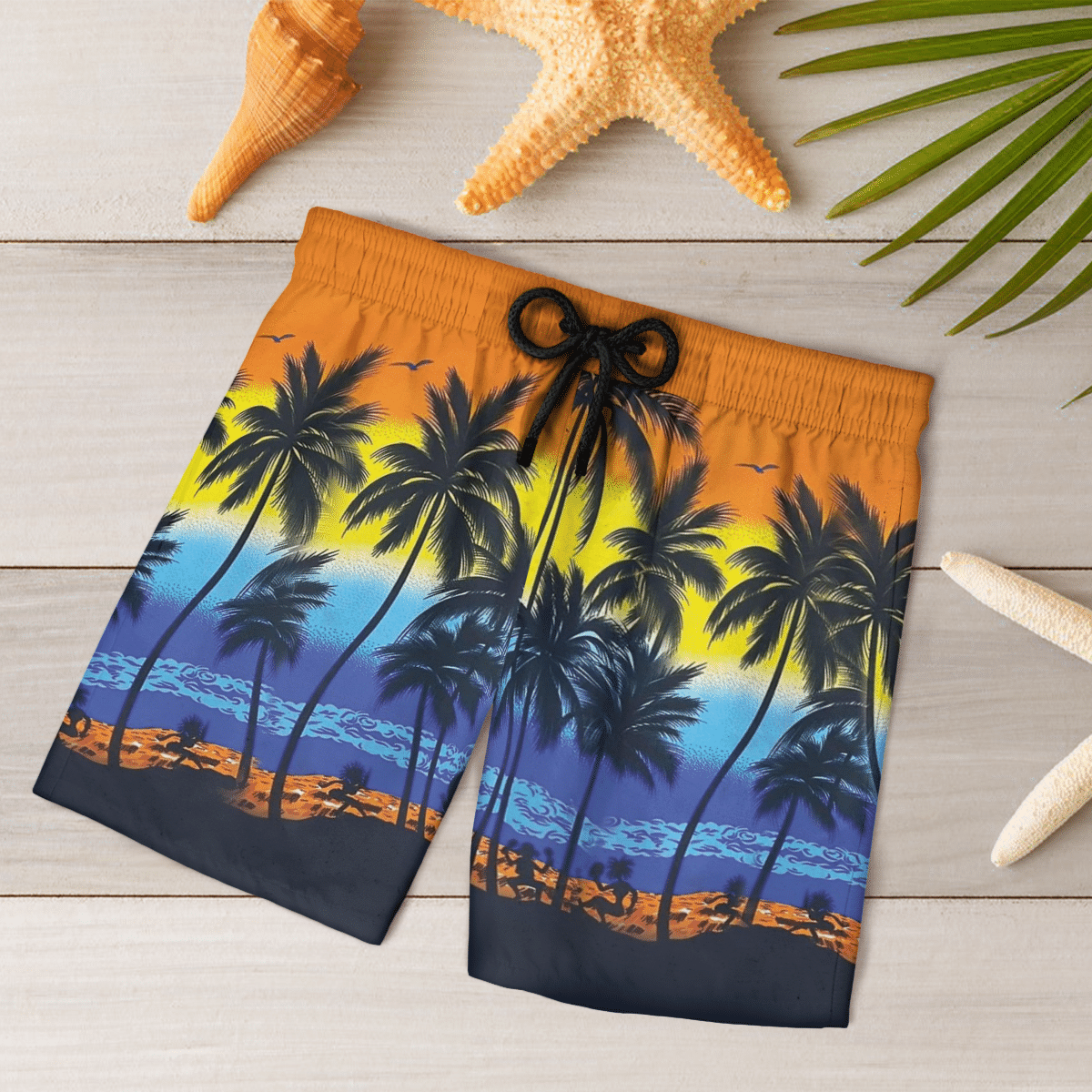 Summer Beach Sunset Hawaiian Shirt, Short 7 Summer Beach Sunset Hawaiian Shirt, Short word2