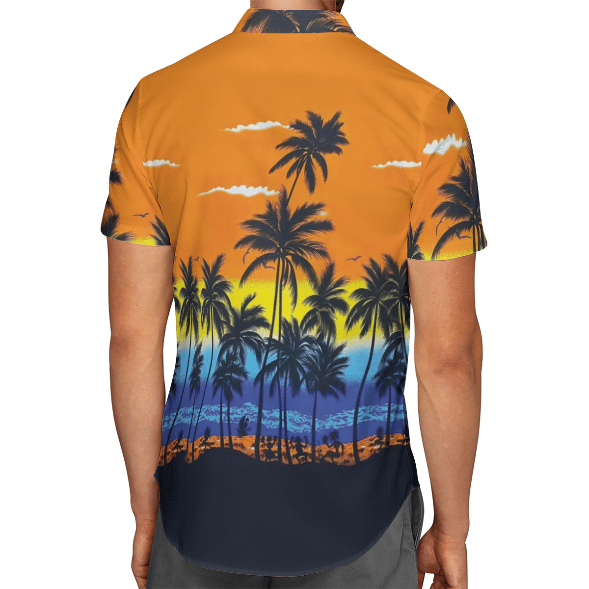 Summer Beach Sunset Hawaiian Shirt, Short 3 Summer Beach Sunset Hawaiian Shirt, Short word2