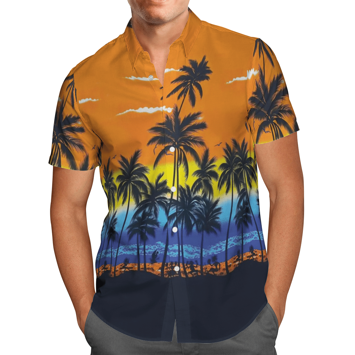 Summer Beach Sunset Hawaiian Shirt, Short 2 Summer Beach Sunset Hawaiian Shirt, Short word2