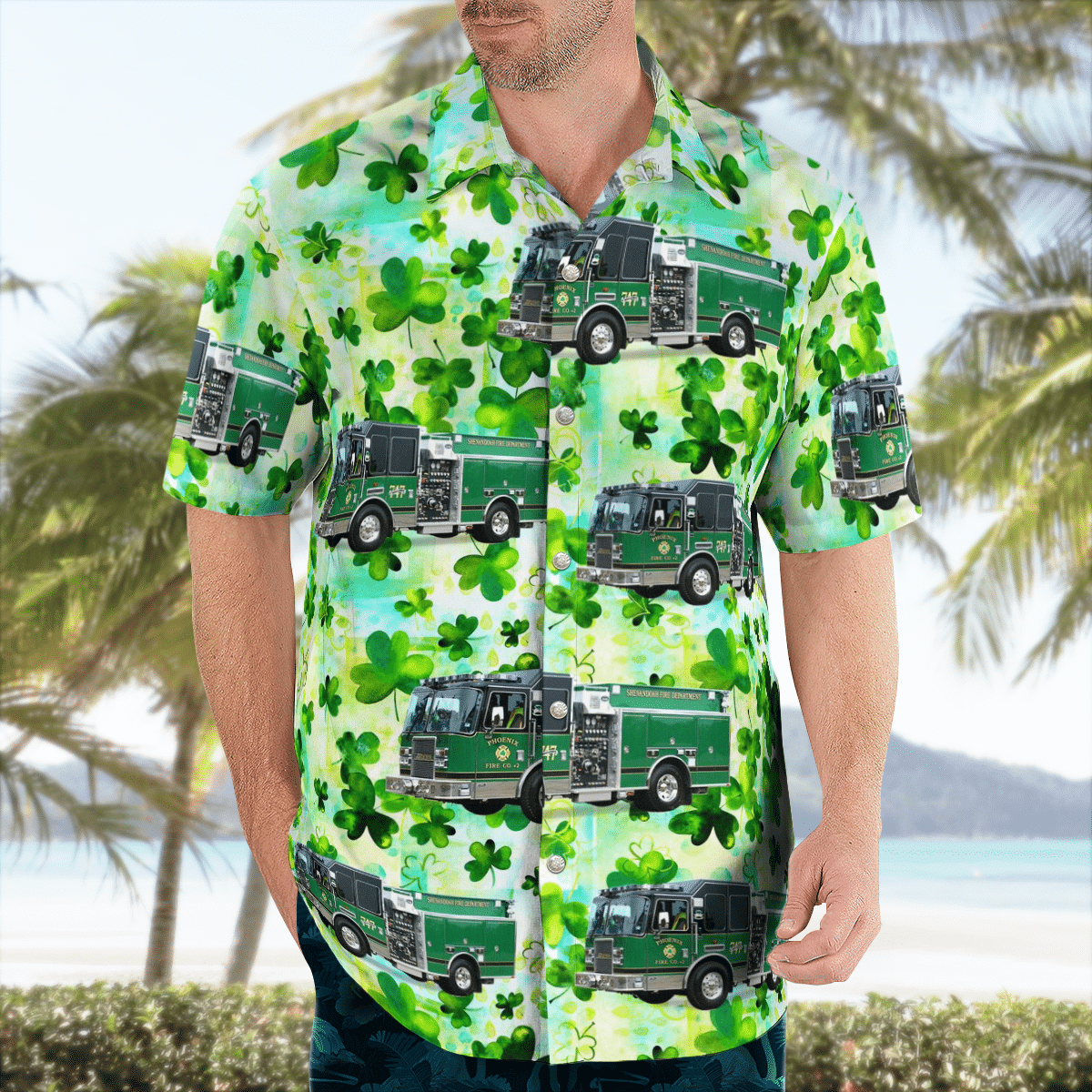 Shenandoah Schuylkill County Pennsylvania Phoenix Fire Company 2 Shenandoah St Patrick's Day Hawaiian Shirt 4 Shenandoah Schuylkill County Pennsylvania Phoenix Fire Company 2 Shenandoah St Patrick's Day Hawaiian Shirt word3