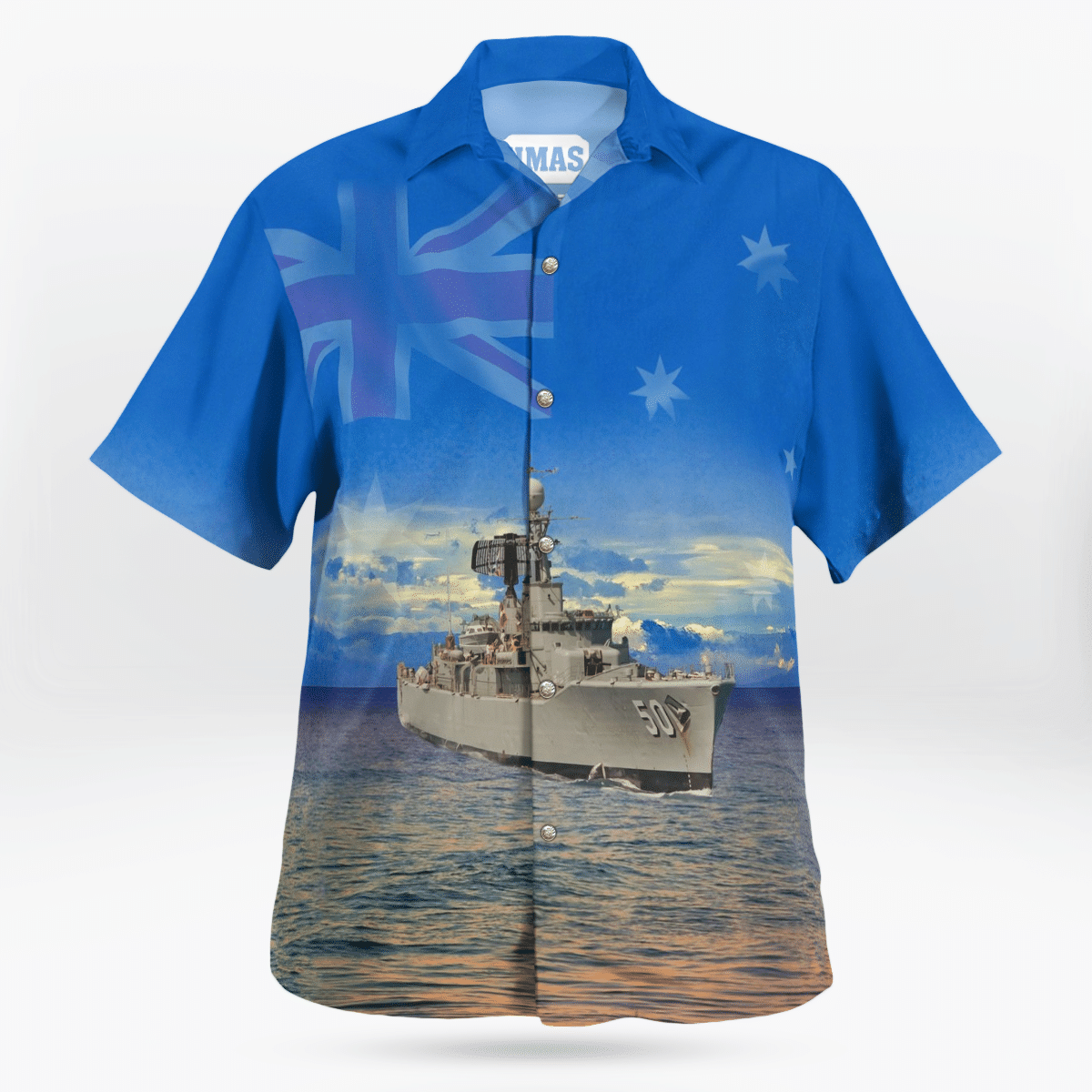 Royal Australian Navy RAN HMAS Swan DE 50 River-class Destroyer Escort Hawaiian Shirt 3 Royal Australian Navy RAN HMAS Swan DE 50 River-class Destroyer Escort Hawaiian Shirt word2