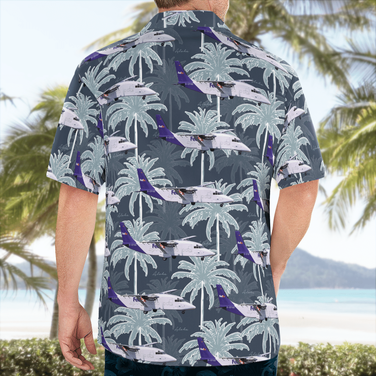 FedEx Short 360-300 Hawaiian Shirt 2 FedEx Short 360-300 Hawaiian Shirt word3