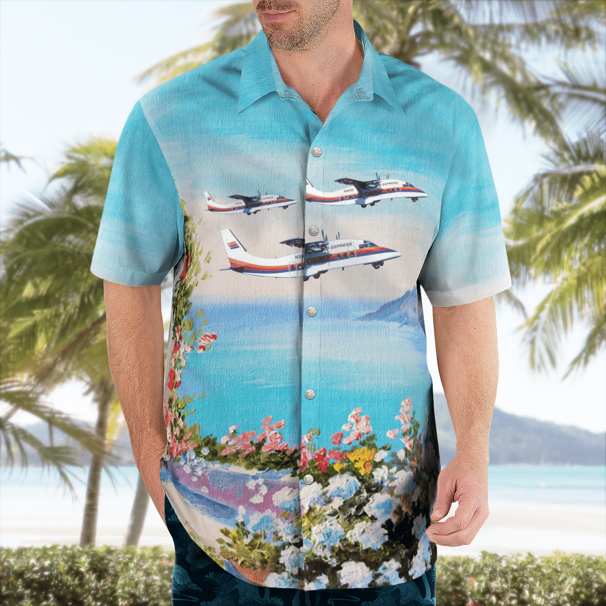 United Express Westair Commuter Airlines Short 360-300 Hawaiian Shirt 4 United Express Westair Commuter Airlines Short 360-300 Hawaiian Shirt word2